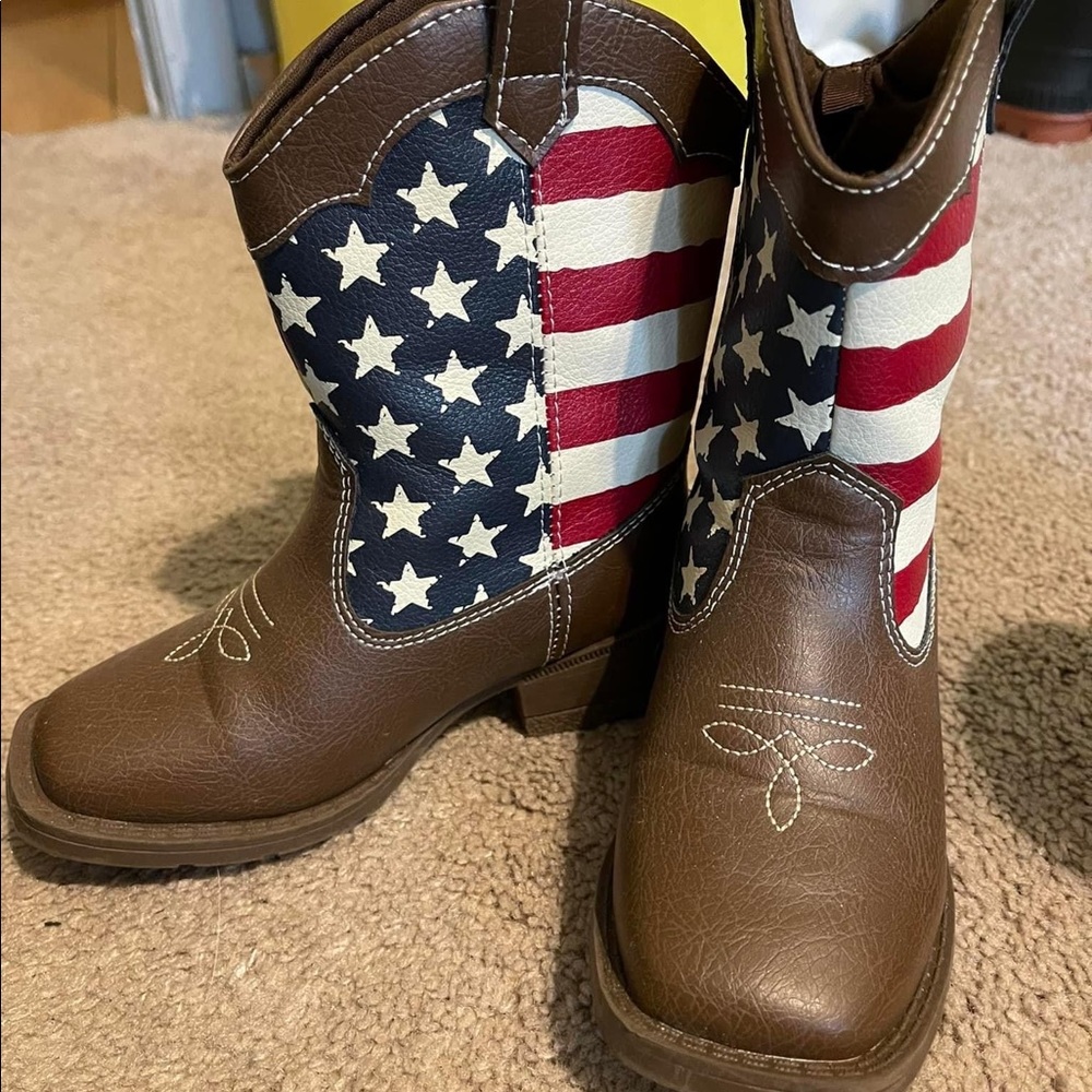 American Flag Boots. Size 9 Toddler